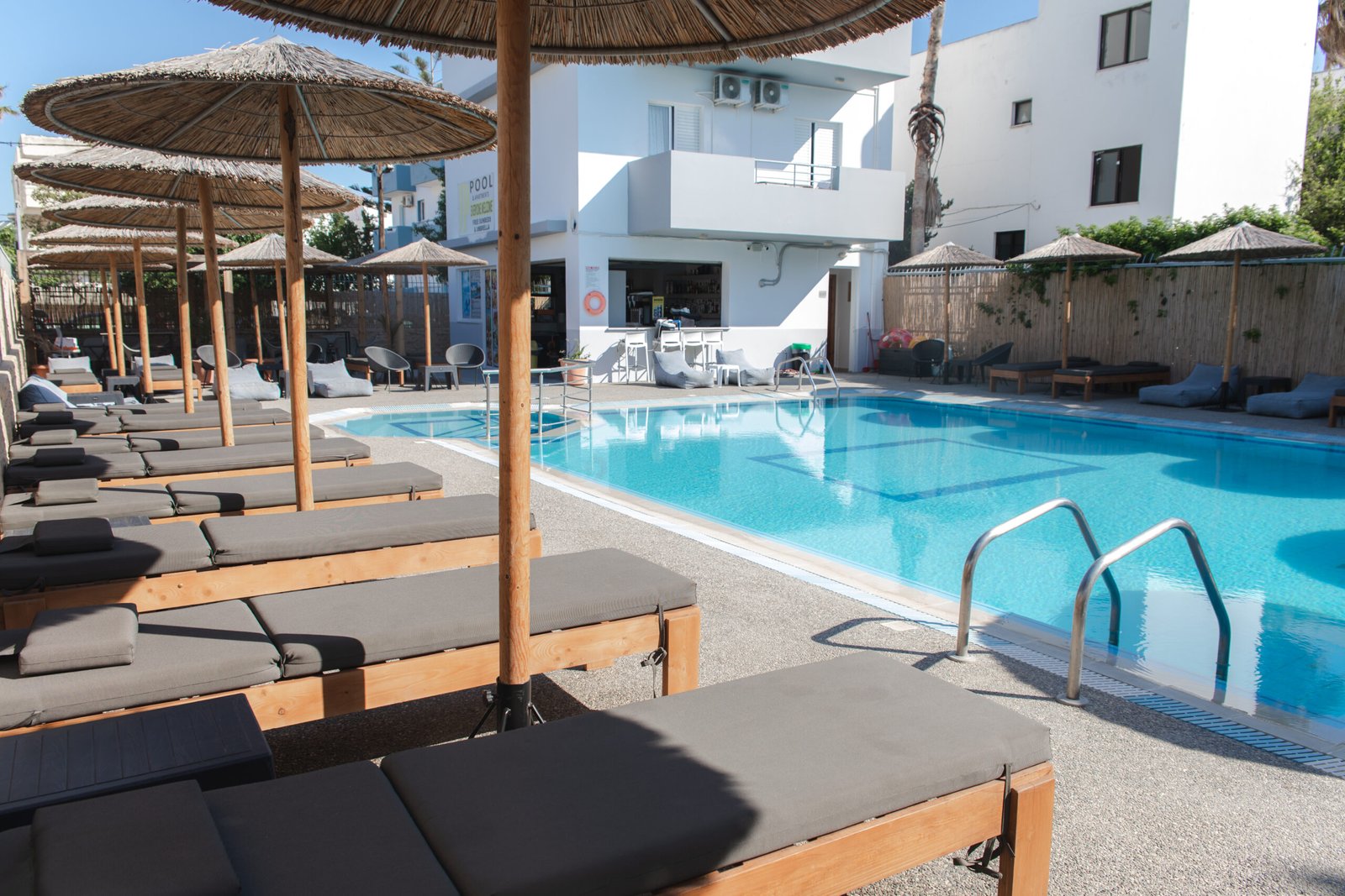 Pool view at JP Pool & Apartments